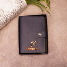 Load image into Gallery viewer, The Perfect Travel Gift – Customized Passport Cover with Name &amp; Charm

