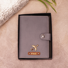 Load image into Gallery viewer, The Perfect Travel Gift – Customized Passport Cover with Name &amp; Charm
