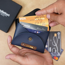 Load image into Gallery viewer, Personalized Leather travel Card Holder | Perfect for Him &amp; Her
