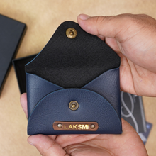 Load image into Gallery viewer, Personalized Leather travel Card Holder | Perfect for Him &amp; Her
