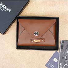 Load image into Gallery viewer, Personalized Leather travel Card Holder | Perfect for Him &amp; Her
