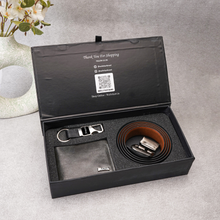 Load image into Gallery viewer, Handmade Leather Men&#39;s Wallet, Keychain and Belt | Best Customized Gift Combo for Boyfriend Husband Father &amp; Son (Style id #23))
