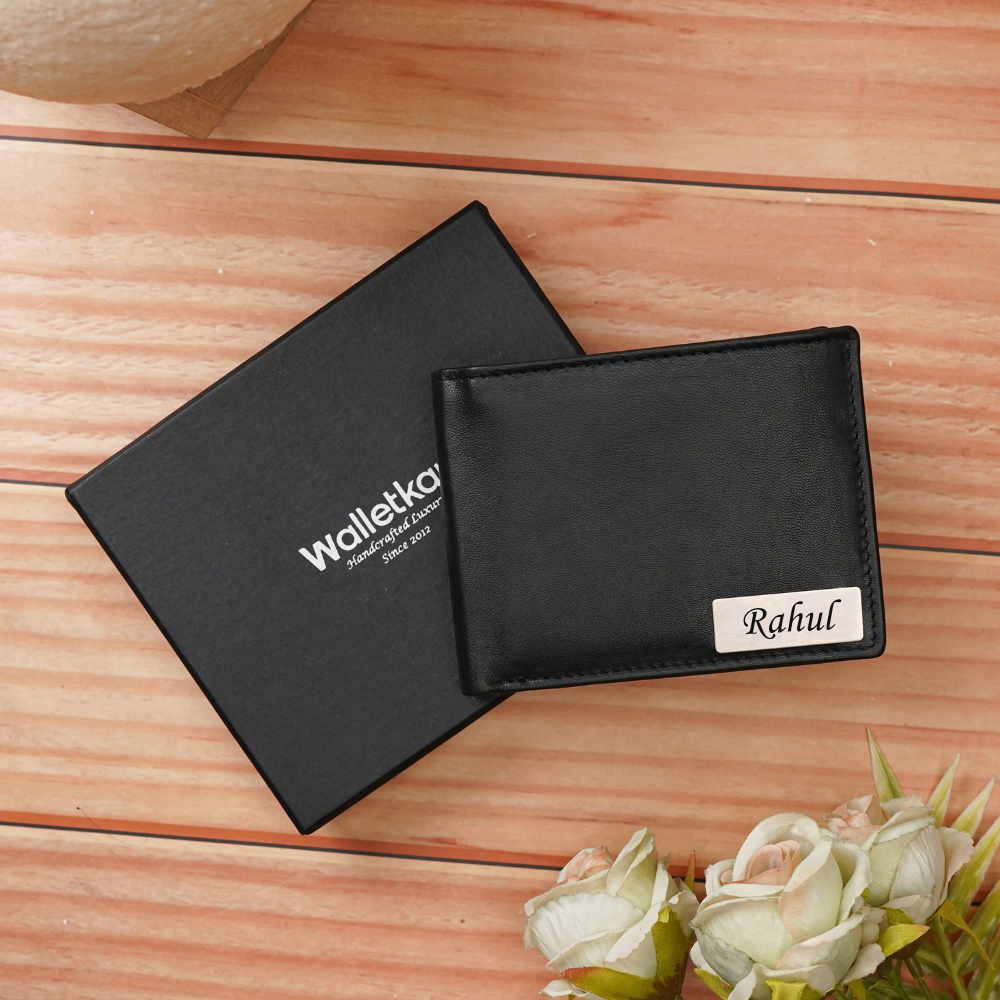 Premium Quality Genuine Leather Name | Name Printed Leather Wallet Gift STYLE ID #21)