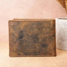 Load image into Gallery viewer, Personalised Name Engraved Leather Wallet for Men (STYLE ID #22)
