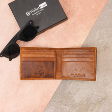 Load image into Gallery viewer, Customised Genuine Leather Men’s  Wallet &amp; Metal Keychain &amp; Pen – (STYLE ID #32)
