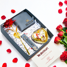 Load image into Gallery viewer, Valentine’s Personalised Romantic Gift Set for Boyfriend Husband with Name &amp; Charm

