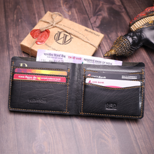 Load image into Gallery viewer, Customised Handcrafted Genuine Leather Men&#39;s Wallet | Gift for him (STYLE ID #17)
