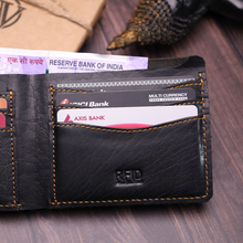 Load image into Gallery viewer, Customised Handcrafted Genuine Leather Men&#39;s Wallet | Gift for him (STYLE ID #17)
