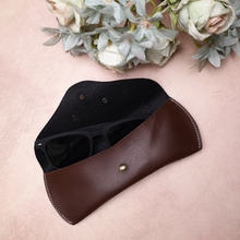 Load image into Gallery viewer, Personalized Leather Name Eyewear Case | Customised Gift for Men/Women
