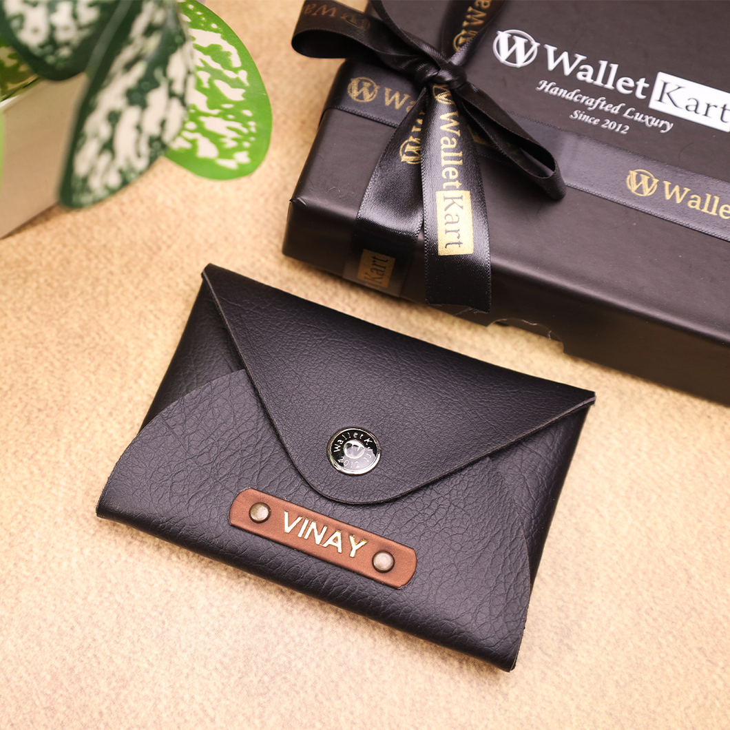 Personalized Leather Card Holder | Perfect for Him & Her