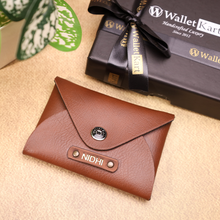 Load image into Gallery viewer, Personalized Leather Card Holder | Perfect for Him &amp; Her
