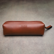 Load image into Gallery viewer, Perfect Gift for corporate &amp; Office – Customized Leather Pouch with Name &amp; Charm
