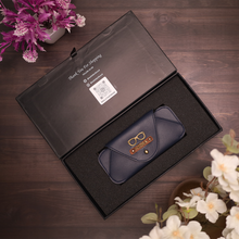 Load image into Gallery viewer, Customized Leather Eyewear Case with Name and Charm
