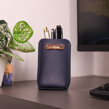 Load image into Gallery viewer, Premium Office &amp; Desk Essential – Personalized Premium Leather Pen Holder
