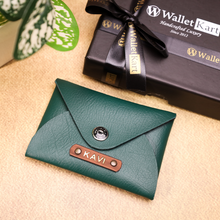 Load image into Gallery viewer, Personalized Leather Card Holder | Perfect for Him &amp; Her
