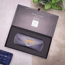 Load image into Gallery viewer, Personalized Leather Name Eyewear Case | Customised Gift for Men/Women
