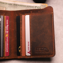 Load image into Gallery viewer, Luxury Personalized Handcrafted Genuine Leather Men’s Wallet | Perfect Gift for Him ( style ID 25 )
