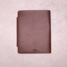 Load image into Gallery viewer, Customised Leather Diary Holder | Customized with Name &amp; Charm
