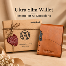 Load image into Gallery viewer, Cash wrap wallet for men | Vintage Genuine Leather bi fold Wallet | Holds Up to 6 Cards | Expandable Cash Pocket | Handmade Genuine Leather Men Business Card  Cash Holder Wallet (Style ID #42)
