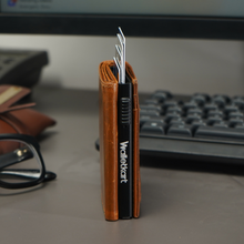 Load image into Gallery viewer, Elegant Genuine Leather Men's Metal Card Holder – Perfect for Professionals (STYLE ID #26)
