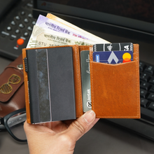 Load image into Gallery viewer, Elegant Genuine Leather Men's Metal Card Holder – Perfect for Professionals (STYLE ID #26)
