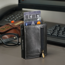Load image into Gallery viewer, Elegant Genuine Leather Men's Metal Card Holder – Perfect for Professionals (STYLE ID #26)
