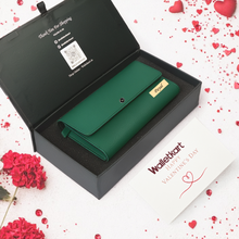Load image into Gallery viewer, Celebrate Love – Valentine Personalized Women’s Clutch with Custom Name Plate
