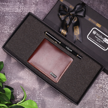 Load image into Gallery viewer, Personalized Handcrafted Leather Wallet &amp; Pen | Perfect Gift for Every Occasion

