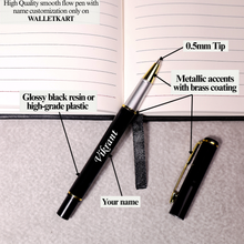Load image into Gallery viewer, Stylish Handcrafted Leather Wallet and Pen Combo | Premium Personalized Gift Combo for your Loved one&#39;s (STYLE ID #23)
