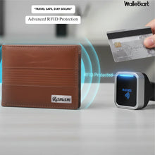 Load image into Gallery viewer, Personalized Genuine Leather Men&#39;s Wallet And Belt (2 in 1) Gift Combo Saddle Tan (STYLE ID #15)
