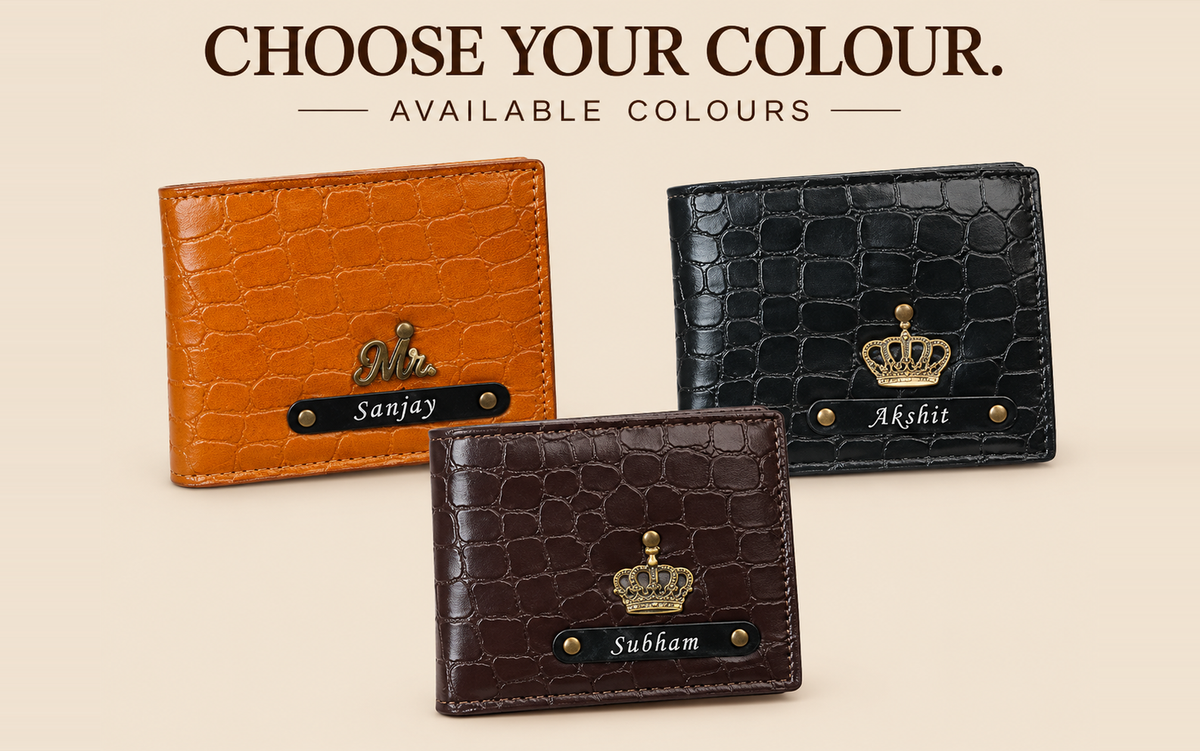 Choose Your Perfect Colour – Personalized Men's Wallet