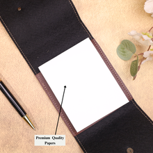 Load image into Gallery viewer, Luxury Personalized Gift – Premium Leather Notepad with Name
