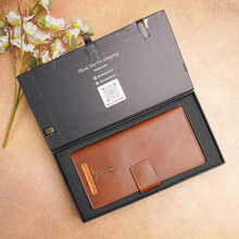 Load image into Gallery viewer, Personalized Name &amp; Charm Travel Wallet | Perfect for Men &amp; Women
