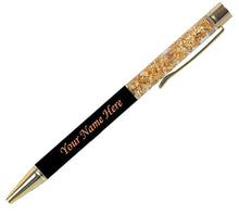 Load image into Gallery viewer, Personalised Pen with Name (Golden Flakes)
