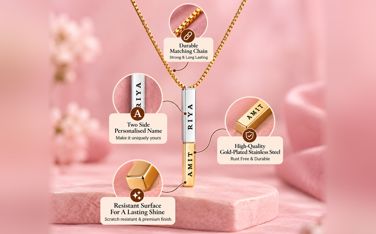 Personalised Details in an Elegant Two-Tone Design