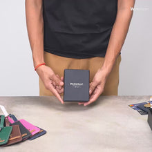 Load and play video in Gallery viewer, Personalised Luggage Tag with Name Emboss on Leather Strip
