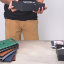 Load and play video in Gallery viewer, Personalized Travel Wallet with Name &amp; Charm
