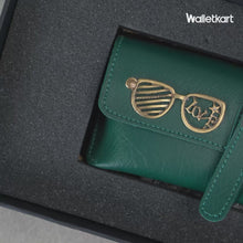 Load and play video in Gallery viewer, Mega Clearance Deal – Custom Name Red Leather Eyewear Case with Name &amp; Charm for Men/Women
