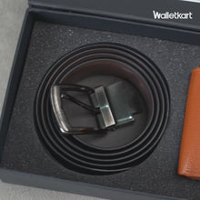 Load and play video in Gallery viewer, Personalized Leather Name Men's Wallet and Belt With Name and Charm | Best Customised (2 in 1 Gift Combo) for Boyfriend Friend Husband Father &amp; Son on Birthday and Anniversary
