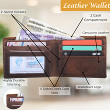 Load image into Gallery viewer, Genuine Leather Wallet for Men (Vintage Brown)
