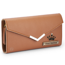 Load image into Gallery viewer, Personalized Women&#39;s Clutch &amp; Passport Cover ( 2 in 1 Combo )

